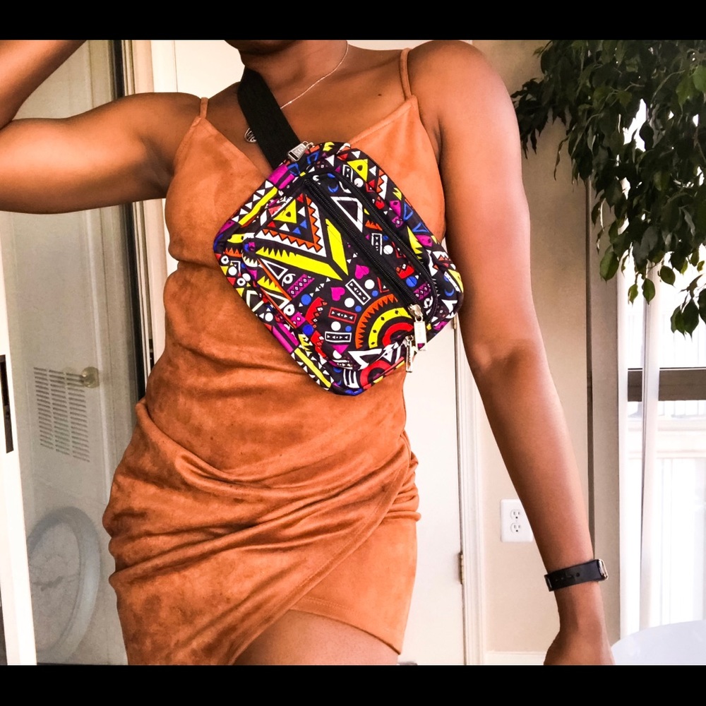 CHIKA Aztec Print Waistbag Belt Bag Fanny Pack